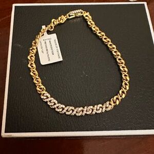 Nadri Twilight Pavé Link &‎ Curb Chain bracelet NWT